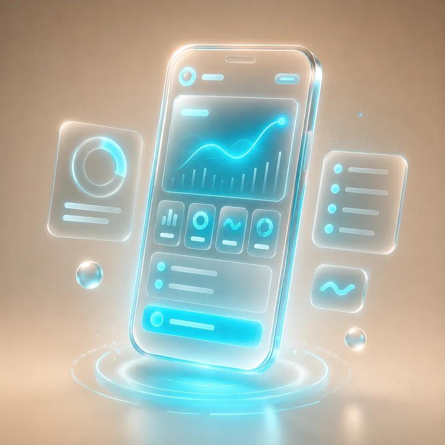 AI-powered mobile app on a smartphone